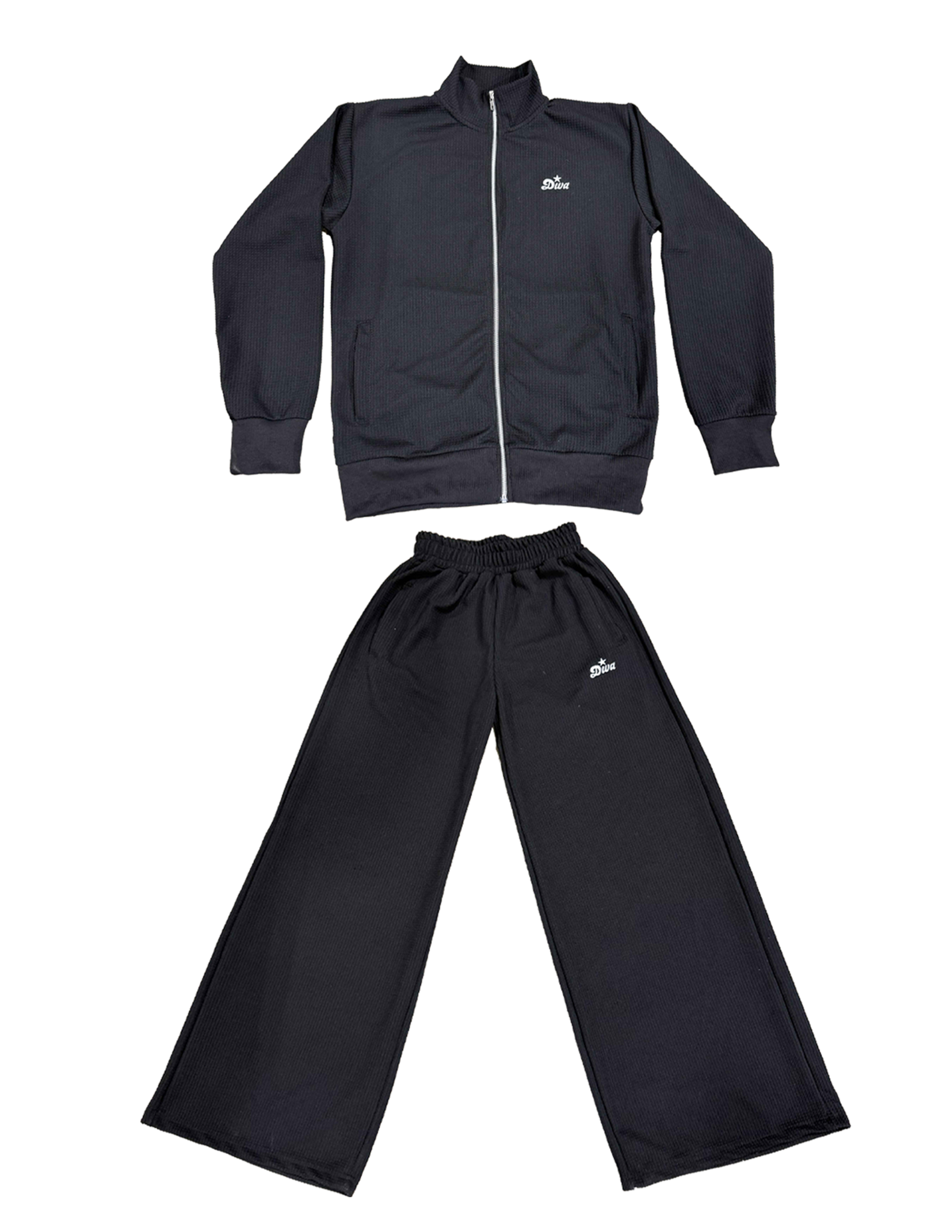 Waffle Tracksuit Set